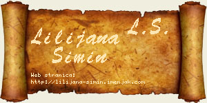 Lilijana Simin vizit kartica